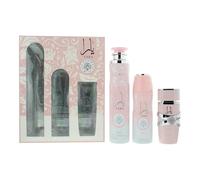 Lattafa Yara 3 Piece Gift Set: Eau De Parfum 100ml - Hair Mist 50ml - Perfumed Spray 200ml