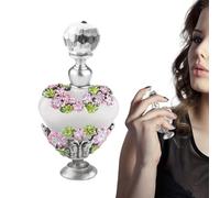 Perfumes, Refillable Enamel Vintage Style, Hand Painted Vanity Decor Gift for Women, Home Ornament Collection