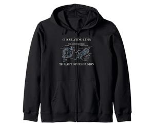 Perfusionist Art Roller Pump Membrane Oxygenator Design Zip Hoodie