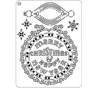 Pergamano UK Happy New Year 23 Mini Grid, Silver