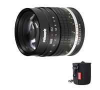 PERGEAR 50mm F1.2 APS-C Manual Focus Lens for Canon RF Mount Camera, Luminous Edition, F1.2 Large Aperture, 75mm Equivalent Focal Length, DeClick Aperture System, Compact Retro Design (Black)