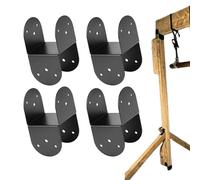 Pergola Bracket Kit | 4x4inch Heavy-Duty Connector - 4-Piece Post Support Gazebo Brackets - for Indoor Outdoor Garden Porch Fence Deck Roof Gazebo Gate Gate