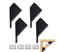 Pergola Connecting Brace, Angle Support Pergola Kit | 4 Pieces Support Bracket 45 Degree Angle Pergola Brackets | Heavy Duty Connecting Brace, Shelf Bracket with Screws for Wooden Posts