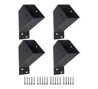 Pergola Connector Scroll - 4 Pieces Bracket 45 Degree Angle | 2x4 Inch Heavy Duty Open Connector with Screws for Wooden Post