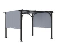 Pergola Garden Sun Shade Patio Canopy Shelter Outdoor Retractable Metal