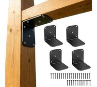 Pergola Post Brackets 4PCS Heavy Duty 4x4x3.5in L Bracket for Wood