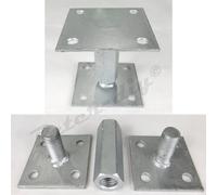 Pergola Post Support Bolt Down Heavy Duty Galvanised Fence Foot Anchor 80 X 80mm (3.1 X 3.1")