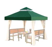 Pergola Replacement Cover - Extra Durable Canopies - 3x3 Meter Waterproof Double Layer Shade For Garden Patio Grill Outdoor
