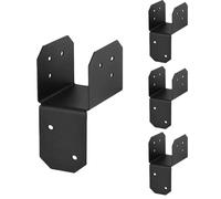 Pergola Roof Brackets, Steel Joint Connector, 4 Piece Set Mount, Small Large Size Options, Patio Carport Support, Garden Terrace Beam, for Gazebo Porch Build, Yard Framing Tool
