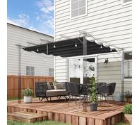 Pergola Shade Cover for 3 x 3m Pergola, Replacement Canopy Fabric Only, Grey