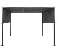 Pergola With LED Lights Dark Grey PARGA