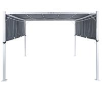 Pergola With LED Lights Grey PARGA