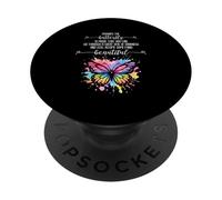 Perhaps The Caterpillar Thought The World Was Over Butterfly PopSockets Adhesive PopGrip