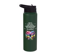Perhaps The Caterpillar Thought The World was Over Butterfly Stainless Steel Insulated Water Bottle