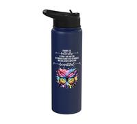 Perhaps The Caterpillar Thought The World was Over Butterfly Stainless Steel Insulated Water Bottle