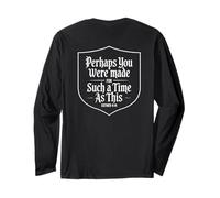 Perhaps You were Created for Such A Time As This Bible Verse Long Sleeve T-Shirt