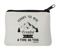 Perhaps You were Created for Such A Time As This Esther 4 14 Neoprene Coin Purse Pouch 10x11cm White