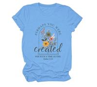 Perhaps You were Created for Such A Time As This Shirt V Neck Tshirt