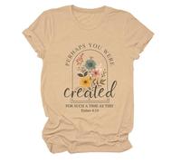 Perhaps You were Created for Such A Time As This Shirt V Neck Tshirt