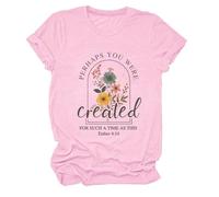 Perhaps You were Created for Such A Time As This Shirt V Neck Tshirt