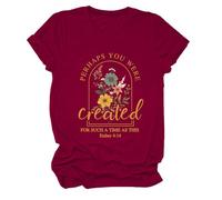 Perhaps You were Created for Such A Time As This Shirt V Neck Tshirt