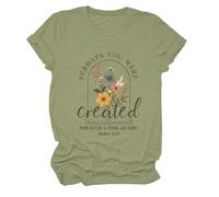 Perhaps You were Created for Such A Time As This Shirt V Neck Tshirt