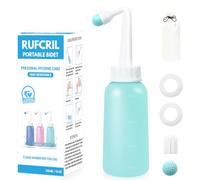 Peri Bottle Postpartum, RUFCRIL 350ml Portable Bidet, Upside Down Sprayer, Boilable TPE & Leak-Proof Rings, Postpartum Essentials for Perineal Recovery, Hospital Bag