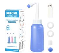 Peri Bottle Postpartum, RUFCRIL 350ml Portable Bidet, Upside Down Sprayer, Boilable TPE & Leak-Proof Rings, Postpartum Essentials for Perineal Recovery, Hospital Bag