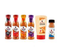 Peri-Peri Salt, Perinaise & 4 Assorted Multi-Flavours Nando's Sauce 125g (Pack of 6)