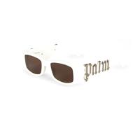 PERI001 Angel 0160 White silver mirror Unisex Sunglasses Acetate White Brown Squared Normal