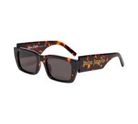 PERI006 Palm 6407 Dark havana dark grey Unisex Sunglasses Acetate Havana Grey Squared Normal