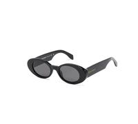 PERI051 Gilroy 1007 black Unisex Sunglasses Acetate Black Grey Round Normal