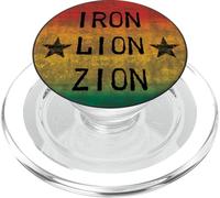 Periartwork Reggae iron lion zion reggae rastafari irie PopSockets PopGrip for MagSafe