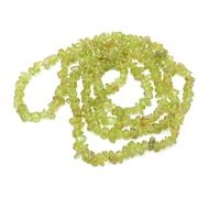 Peridot Chips Crystals Mala Natural Gemstone As Gift, Fashion Jewellery. For Blood Flow, Haemoglobin, Reiki Healing, Vastu, Feng Shui, Health, Prosperity-B083M4NYDN