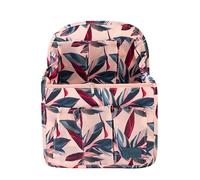 Periea Backpack Organiser Insert 'Gwen' - Rucksack Organizer with 13 Compartments (Peach Leaves, Large)