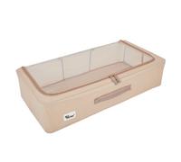 Periea Casey Underbed Storage Boxes With Lids - Foldable, Stackable, And Space-Saving Organiser - Camel - Medium