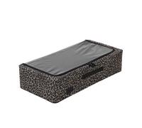 Periea Casey Underbed Storage Boxes With Lids - Foldable, Stackable, And Space-Saving Organiser - Gold Leopard - Medium