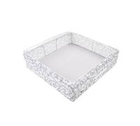 Periea Casey Underbed Storage Boxes With Lids - Foldable, Stackable, And Space-Saving Organiser - Grey Damask - Large