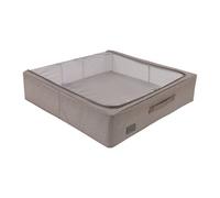 Periea 'casey' Underbed Storage Boxes With Lids - Foldable, Stackable, And Space-Saving Organiser - Grey Denim Effect - Large