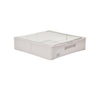 Periea Casey Underbed Storage Boxes With Lids - Foldable, Stackable, And Space-Saving Organiser - Grey - Large
