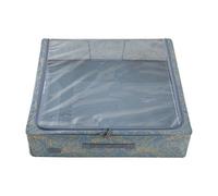 Periea Casey Underbed Storage Boxes With Lids - Foldable, Stackable, And Space-Saving Organiser - Metallic Floral - Large