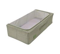 Periea 'Casey' Underbed Storage Boxes with Lids - Foldable, Stackable, and Space-Saving Organiser to Keep Your Space Tidy and Clutter-Free - Sage Linen - Medium