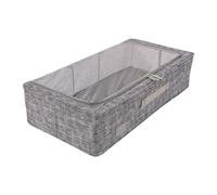 Periea 'Casey' Underbed Storage Boxes with Lids - Foldable, Stackable, and Space-Saving Organiser to Keep Your Space Tidy and Clutter-Free - Grey Tweed - Medium