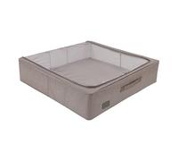 Periea 'Casey' Underbed Storage Boxes with Lids - Foldable, Stackable, and Space-Saving Organiser to Keep Your Space Tidy and Clutter-Free - Grey Denim Effect - Large