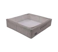 Periea 'Casey' Underbed Storage Boxes with Lids - Foldable, Stackable, and Space-Saving Organiser to Keep Your Space Tidy and Clutter-Free - Grey Linen - Large
