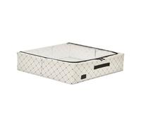 Periea 'Casey' Underbed Storage Boxes with Lids - Foldable, Stackable, and Space-Saving Organiser to Keep Your Space Tidy and Clutter-Free - Black Dot - Large