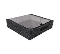 Periea 'Casey' Underbed Storage Boxes with Lids - Foldable, Stackable, and Space-Saving Organiser to Keep Your Space Tidy and Clutter-Free - Black Diamond - Large
