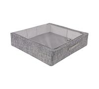 Periea 'Casey' Underbed Storage Boxes with Lids - Foldable, Stackable, and Space-Saving Organiser to Keep Your Space Tidy and Clutter-Free - Grey Tweed - Large
