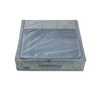 Periea 'Casey' Underbed Storage Boxes with Lids - Foldable, Stackable, and Space-Saving Organiser to Keep Your Space Tidy and Clutter-Free - Metallic Floral - Large