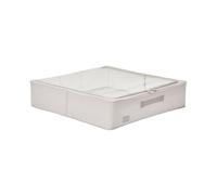 Periea 'Casey' Underbed Storage Boxes with Lids - Foldable, Stackable, and Space-Saving Organiser to Keep Your Space Tidy and Clutter-Free - Grey - Large